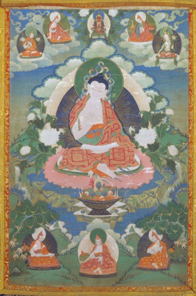 图片[1]-India’s great achiever, Dragon Tree Thangka-China Archive